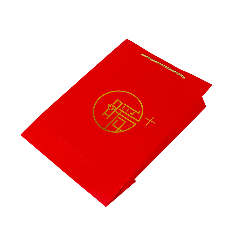 Metallic Accents Luxury Foil-Stamped Custom Paper Carry Bag